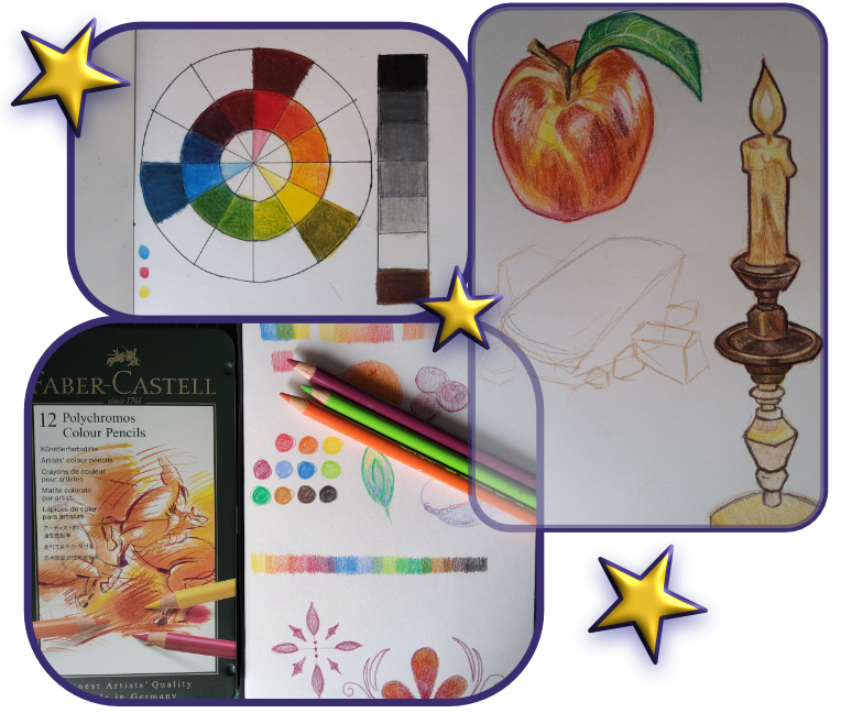 Sketches using Polychromos